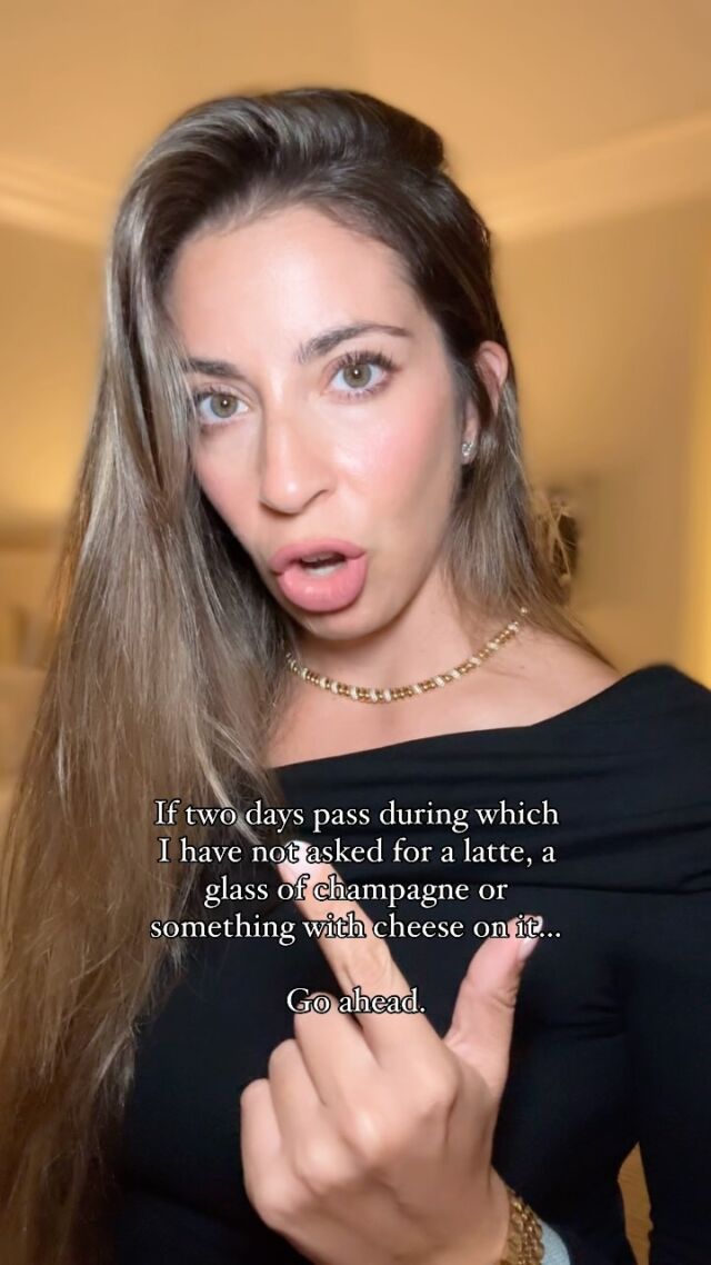 I’m already gone. What are your three?? ☕️🥂🧀